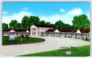 CAMPBELLSVLLE, Kentucky KY ~ Roadside LAKEVIEW MOTEL Taylor County 1972 Postcard
