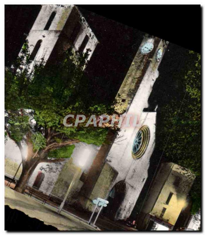 Postcard Modern Forcalquier La Cathedrale ILLUMINATED