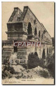 Old Postcard Nimes Pont du Gard