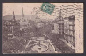 Vintage Postcard CANADA Montreal Victoria Square