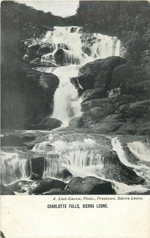 Charlotte Falls , Sierra Leone A. Lisk-Garew, Photo Freetown Postcard