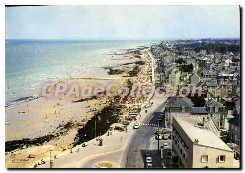 Modern Postcard Saint Aubin Sur Mer beach
