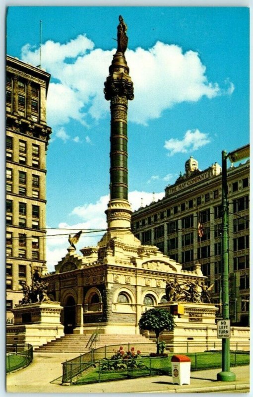 Postcard - Soldiers and Sailors Monument - Cleveland, Ohio