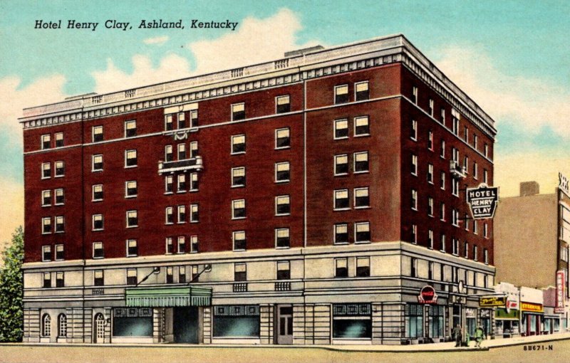 Kentucky Ashland Jotel Henry Clay Curteich