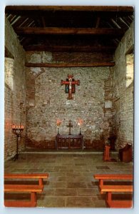 Chapel of St. Peter ad murum interior BRADWELL ENGLAND UK 1971 Postcard