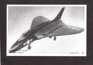 US Air Force Navy Douglas Skyray Jet Fighter Plane Airplane Aviation Postcard