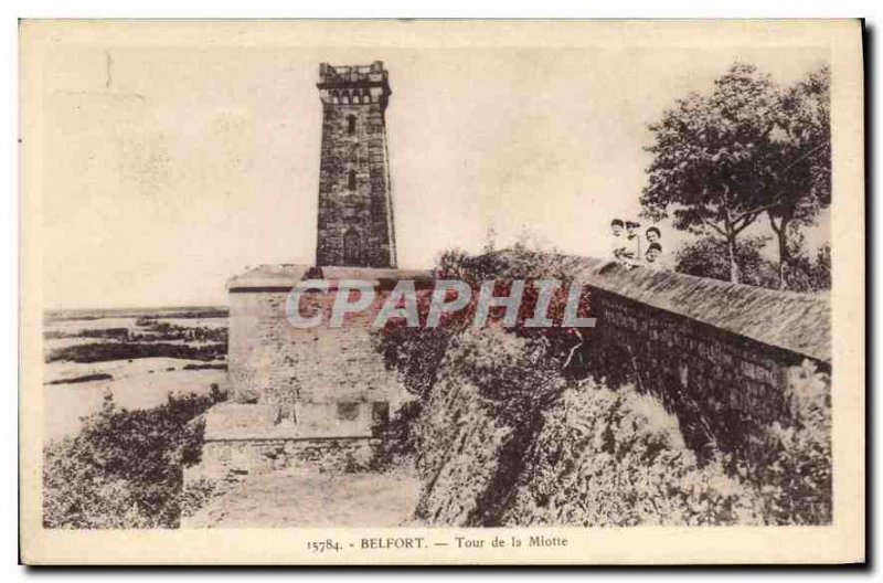 Old Postcard Belfort Tower Miotte