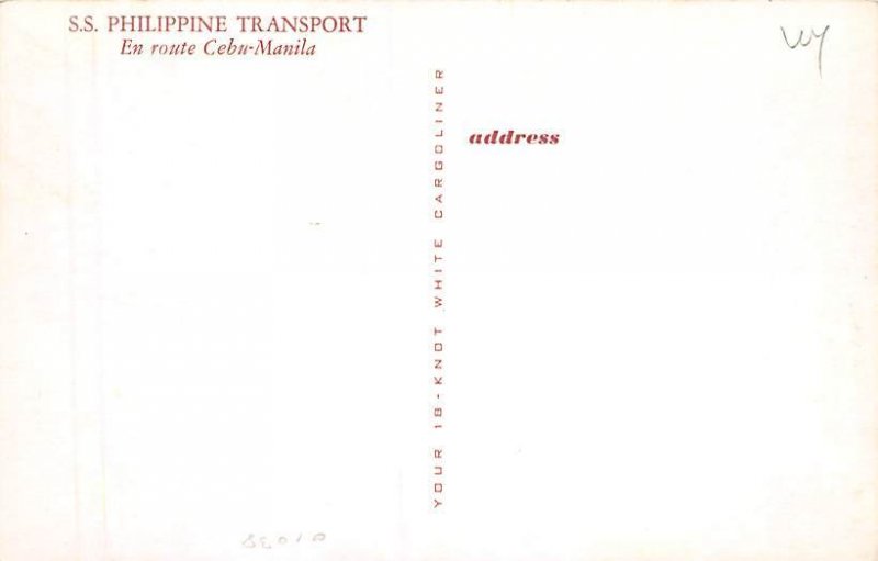 Philippine Transport  Cebu Manila Philippine Transport , Misc Ships View image 