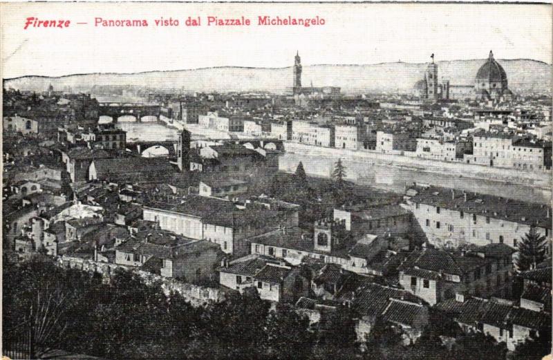 CPA FIRENZE Panorama visto dal Piazzale Michelangelo. ITALY (501415)