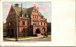 Postcard Post Office in Rock Island, Illinois~2463