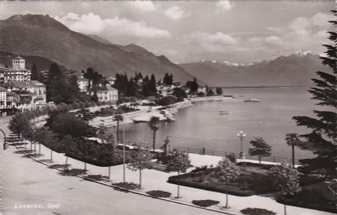 Switzerland Locarno Quai 1951 Photo