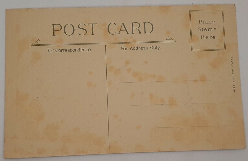 Postcard Christmas - heavy emboss  RMS postmark Concord NH Penacook Station