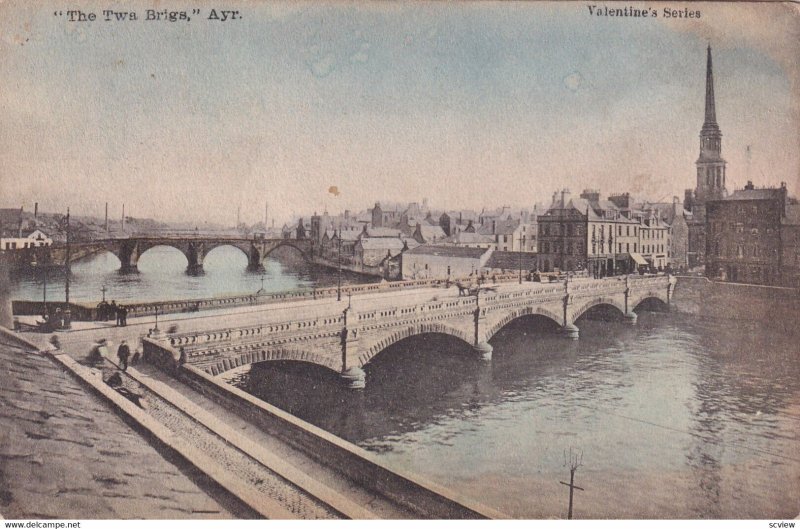 AYR, Ayrshire, Scotland, 1900-1910s; The Twa Brigs