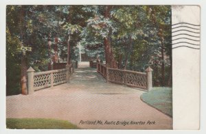 Riverton Park, Portland, Maine, United States (Rustic Bridge)