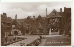 Wiltshire Postcard - King's House, The Close, Salisbury, Real Photo - Ref 9085A