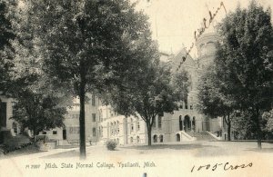 C.1900-07 Mich. State Normal College, Ypsilanti, Mich. Postcard F70