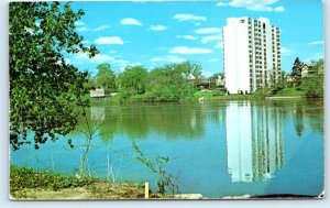 ROCKFORD, IL Illinois ~ SKYRISE APARTMENTS  c1960s Winnebago County  Postcard