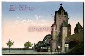 Old Postcard Mainz The L Emperor Bridge