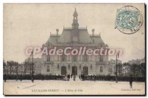 Postcard Old Levallois Perret The Hotel de Ville