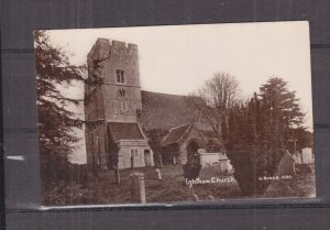 GREAT BRITAIN, IGHTHAM, KENT, CHURCH, c1920 real photo ppc., unused.