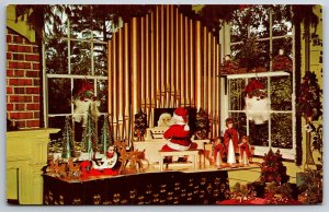 Christmas Cove Maine~Santa Claus Shop Interior~Kris Kringle at Pipe Organ~1950s