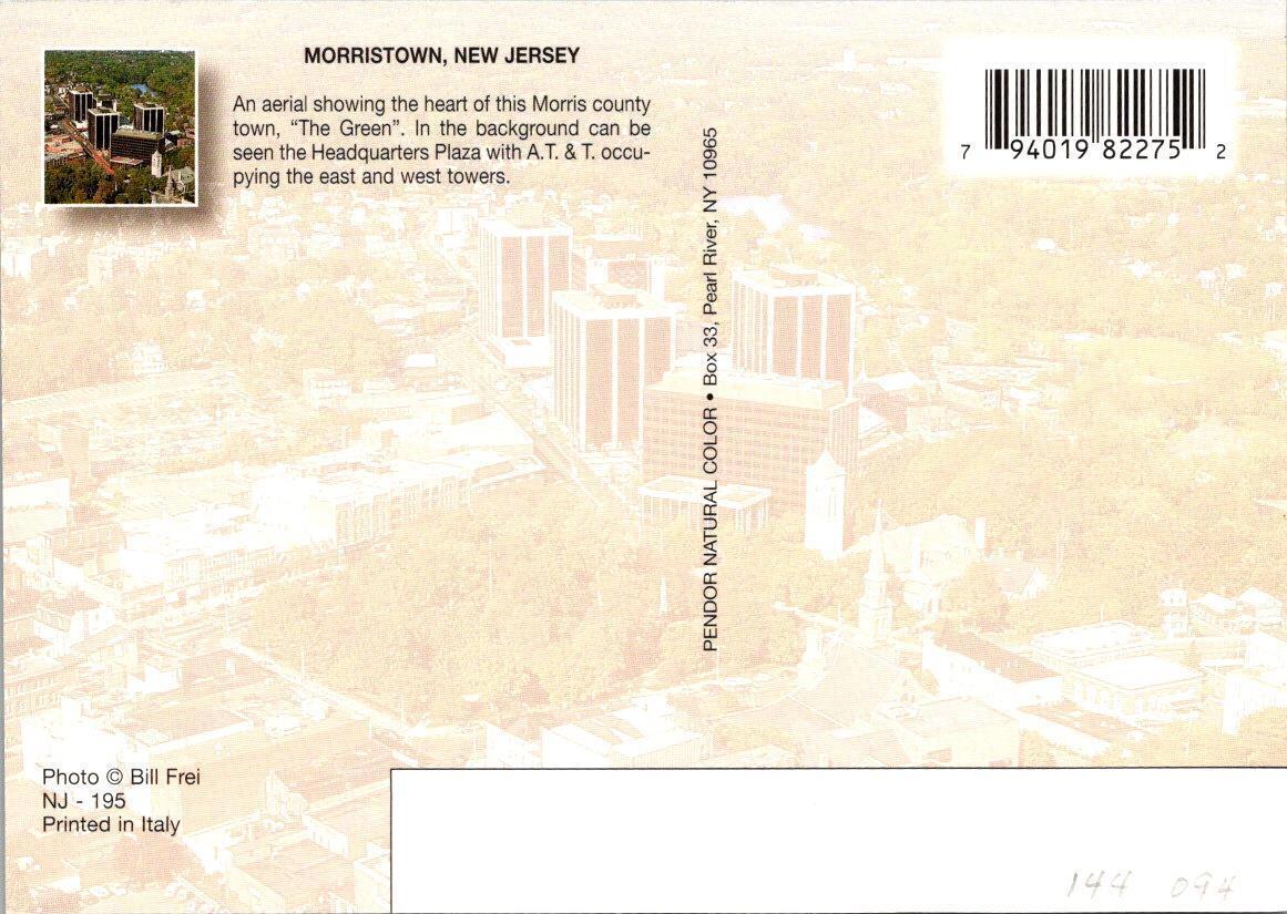 Morristown, NJ New Jersey THE GREENHEADQUARTERS PLAZA Aerial View 4X6