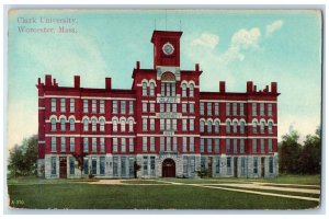 1911 Clark University Worcester Massachusetts MA Antique Posted Postcard