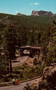 Pigtail Bridge and Mt Rushmore,Black Hills,SD