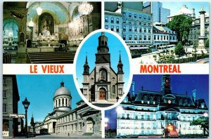 Postcard - Rue St. Paul Street - Old Montreal - Montréal, Quebec, Canada 