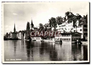 Modern Postcard Zurich Schipfe