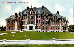 South Bend, Indiana - A view of St. Joseph's Hospital - c1908