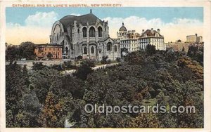 Cathedral & St Luke's Hospital New York City, USA 1921 