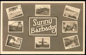 barbados, B.W.I., Multiview, Mill, Bridge, Street Scene (1940s)