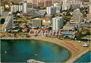 Postcard Modern Torremolinos Benalmadena Costa Aerial Partial View