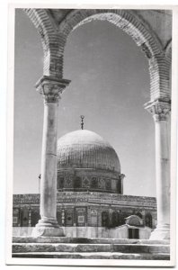 RPPC Postcard Dome of the Rock Jerusalem Israel