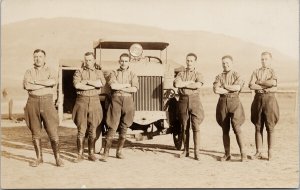 Portrait of Men Canadian Military Harold Smith Vernon Vancouver BC Postcard G69