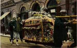 PC CPA CHINA, RICH CHINESE FUNERAL, VINTAGE POSTCARD (b18478)