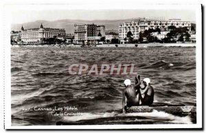 Old Postcard The Cannes Croisette Pensions