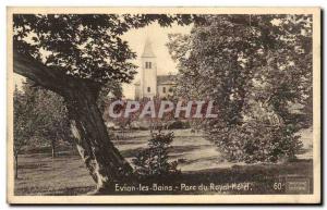 Old Postcard Evian les Bains Hotel Royal Park