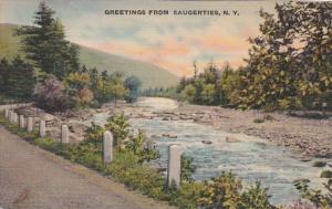 New York Greetings From Saugerties 1946