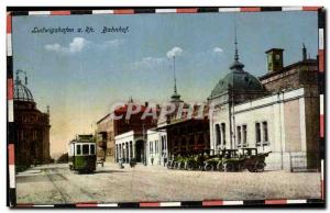 Old Postcard Ludwigshafen Bahnhof