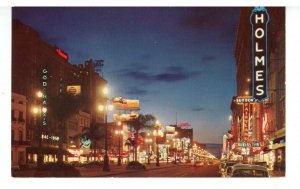 LA - New Orleans. Canal Street at Night ca 1959  