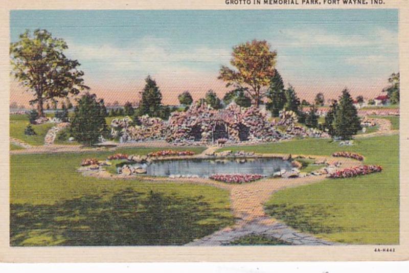 Indiana Fort Wayne Grotto In Memorial Park Curteich