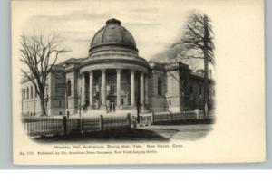 New Haven CT Auditorium c1910 Postcard