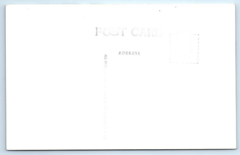 RPPC MUNISING, Michigan MI ~ MINERS CASTLE Alger County c1940s  Postcard