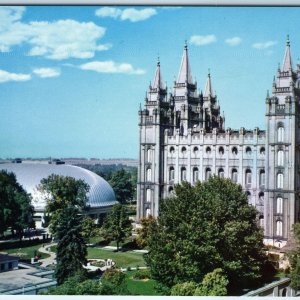 c1950s Salt Lake City, UT Temple Square Mormons Tabernacle Cathedral Church A229