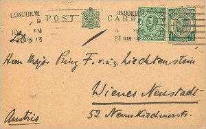 Entier Postal Stationery 1 / 2p for Austria