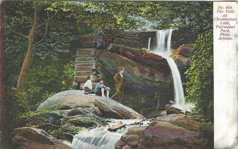 The Falls at Chamonioux Lake, Fairmount Park, Philadelphia, Pennsylvania