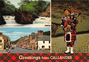 uk35747 greetings from callander scotland  uk lot 3 uk piper music culture