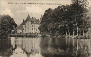 CPA NIEUL - Le Chateau et le lac site unique en limousin (122482)